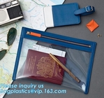 Milieuvriendelijke kleurrijke het paspoortzak van pvc van bevorderingsgiften, Duidelijke Paspoortzak en identiteitskaart-kentekenhouder met bagease van het halssleutelkoord