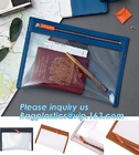 Milieuvriendelijke kleurrijke het paspoortzak van pvc van bevorderingsgiften, Duidelijke Paspoortzak en identiteitskaart-kentekenhouder met bagease van het halssleutelkoord