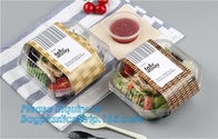 De beschikbare Plastic Voedsel kom van de Verpakkingssalade met deksel, de duidelijke kleine kom van de de soep plastic salade van het voedseldessert beschikbare packag