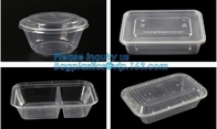 OEM en ODM douane plastic 2100ml pp 4 doos van het compartimenten de plastic voedsel, beschikbare voedselcontainer, plastic plaat, plastic Cu