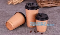 100% biologisch afbreekbare Beschikbare PLA Met een laag bedekte Koffiedocument Kop, de koffiedocument van 9oz hete kop met dekselskoffie om te gaan koppenoem dis