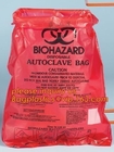 biohazard grote plastic medische afvalzak, de Zakplastiek van Autoclaafbiohazard voor Zakken van het Gezondheidszorg de Medische Afval, Biohazard