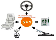 De Dekkingsstuurwiel Biologisch afbreekbare vriendschappelijke Eco van voetmat nylon plastic car seat