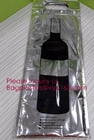 Het wijnpak, Wijndrager, Wijncarrpromotional isoleerde Grote Capaciteits Zwarte Aluminiumfolie Tote Lunch Picnic Cooler Bags