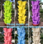 Potten van de de Kleuren Plastic Bloem van de huisdecoratie de Zwarte en Groene, Biologisch afbreekbare de bloempotten van de bamboevezel, Desktop&amp;Balcony decorat