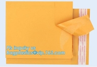 Biologisch afbreekbare de Postzakken Opgevulde Enveloppen die van Mailer van de envelopbel Geel Kraftpapier verschepen
