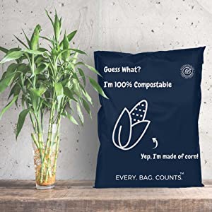 Van de de Postzak van maïszetmeeleco de Bioinstallatie gebaseerde PLA+PBAT van de de Kledingszak Waterdichte van de zelf-Verbindingseco Composteerbare Uitdrukkelijke Zak 4