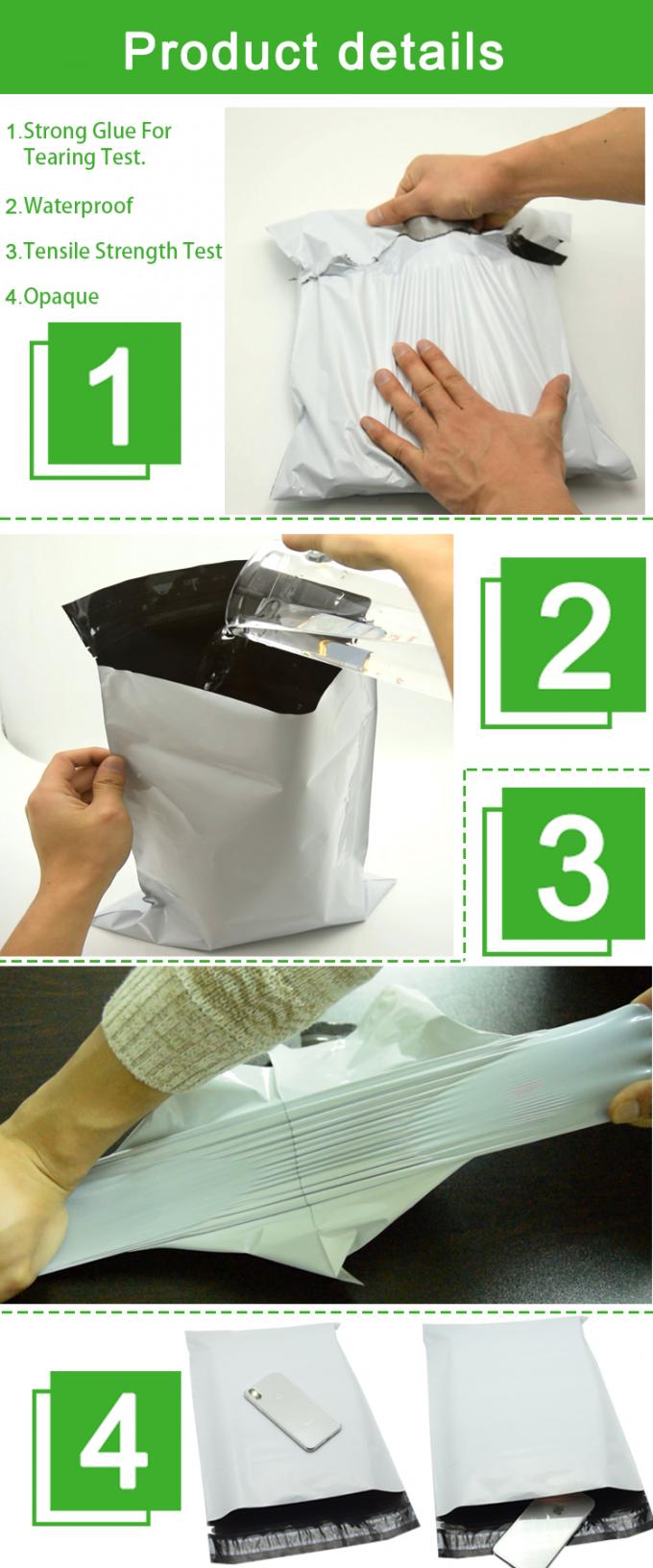 Het Maïszetmeelenveloppen 100% van de kledingszak Biologisch afbreekbare de Zakken Natuurlijke Levering van de Post Posteco Mailers Verschepende Levering 5