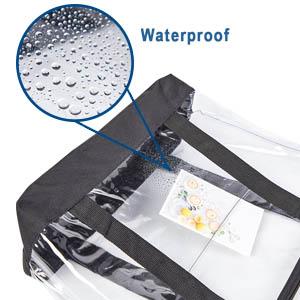 Giftzak Duidelijke het Winkelen Plastic het Winkelen van pvc van de Zakdouane Zak, Glanzende Pvc-Handvat het Winkelen Handtas Duidelijk Tote Bags Ladies 1