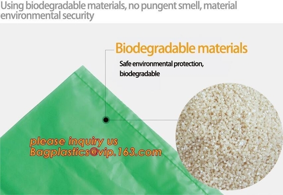 En13432 verklaarden douane gedrukte in het groot biologisch afbreekbare composteerbare plastic apotheekzak met hemdshandvat