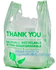 drukten de maïszetmeel biologisch afbreekbare zak, de zak van het hondafval, de composteerbare zak voor huis en de gemeenschap, Keukendouane Plastic Comp