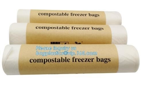 100% de biologisch afbreekbare Pla-Bakzak/de composteerbare Vuilniszakbroodjes/cornstarched Zak, composteerbare en boidegradable Zip lockkk-pla