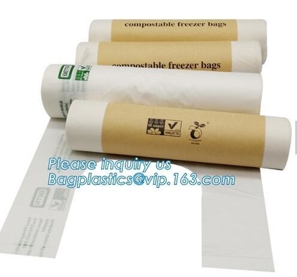 100% de biologisch afbreekbare Pla-Bakzak/de composteerbare Vuilniszakbroodjes/cornstarched Zak, composteerbare en boidegradable Zip lockkk-pla