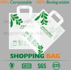 100% de biologisch afbreekbare Composteerbare Kruidenierswinkel het Winkelen Zak van de zakt-shirt voor neemt, het winkelen zak composteerbare zak die van cor wordt gemaakt