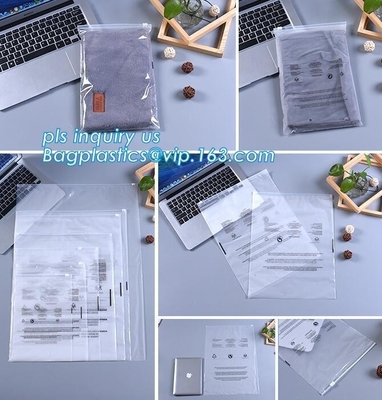 PE hijgt de plastic ondergoedbodem verpakkende zak van de zak van de schuifritssluiting met aangepast drukembleem, swimwear document