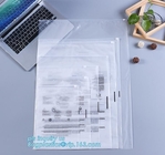 PE hijgt de plastic ondergoedbodem verpakkende zak van de zak van de schuifritssluiting met aangepast drukembleem, swimwear document