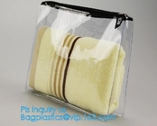 De promotiepvc-Toiletry zak met ritssluiting en schuif, de zak van de Ondergoedverpakking, shinny ritssluiting, de druk van de steenschuif past aan