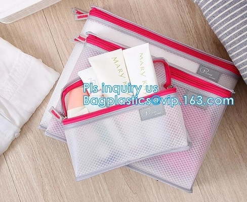 de multifunctionele reiszak in zakvrouwen schakelt zak, toiletry van de de Make-upzak van EVA Mesh zak aangepaste Kosmetische zak in