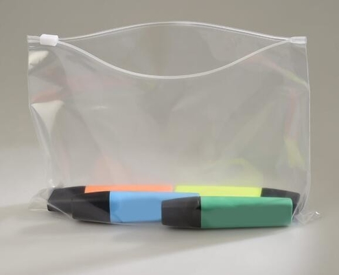 Ritssluitings Plastic zak voor spijkerclipper Verpakking, schuifritssluiting op de hoogste zij verpakkende zak van hoekplaatpvc, promotieprijzen SL