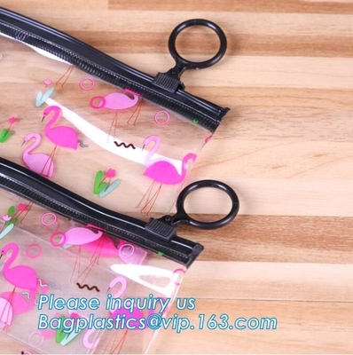 De dagelijkse schoonheidspunten borstelen van de schuifZip lockkk van het zaktoilet pvc van de de make-upzak, van de Zakpvc EVA Ice /Wine van pvc EVA Cosmetic /gift de Zakpvc S