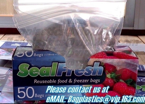 De open van het het slot plastic Zadel van de Strookdia zakken van de het pakritssluiting, Snack, Sandwich, XL Sandwich, Pint, Kwart gallon, Gallongrootte, minigrip