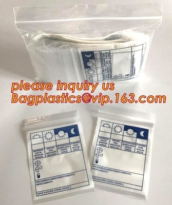 LDPE Medische Medische de Ritssluitingsbag/pe transparante Zip lockkk zak van de Ritssluitingszak, Medische Ritssluitings Polyzak/Kleine Ritssluiting Plast