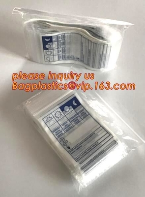 LDPE Medische Medische de Ritssluitingsbag/pe transparante Zip lockkk zak van de Ritssluitingszak, Medische Ritssluitings Polyzak/Kleine Ritssluiting Plast