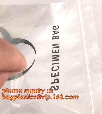 waterdichte transparante biologisch afbreekbare medische het afvalzak van de ritssluitingszak, Medische het Voedsel van het Hennepzaad Plastic Verpakking Plastic Zipp
