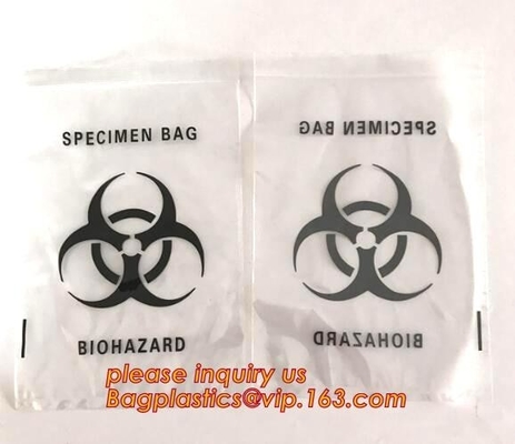 De douane drukte LDPE medische Zip lockkk de ritssluitings resealable kleine plastic zak van de pillengeneeskunde, medisch rang duidelijk plastiek zipp