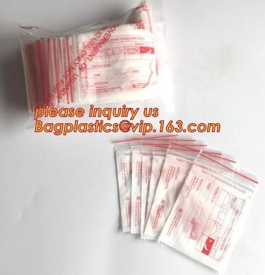 De medische zak van de Ritssluitingsbag/ldpe Medische ritssluiting/de Zak van de Geneeskunderitssluiting, programmeerbaar medisch Zip lockkk-verpakkend de zakpit van de pillencapsule