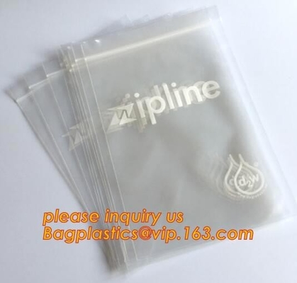 De dubbele ritssluiting volgt LDPE duidelijke plastic Zip lockkk de diepvriezerzak van zak plastic Zip lockkk, de dubbele zak van spoorZip lockkk voor kruidenierswinkel, w