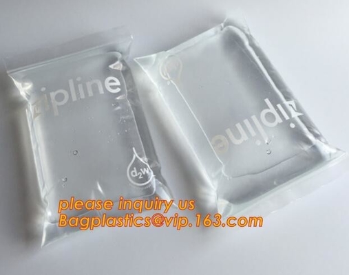 De dubbele ritssluiting volgt LDPE duidelijke plastic Zip lockkk de diepvriezerzak van zak plastic Zip lockkk, de dubbele zak van spoorZip lockkk voor kruidenierswinkel, w