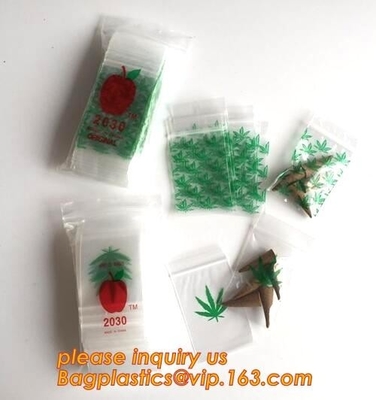 Plastic de Ritssluitingszakken van Apple Mini Zip lockkk Baggies /Small, Baggies voor juwelen verpakking, miniappel baggie, Herb Jewel Pac
