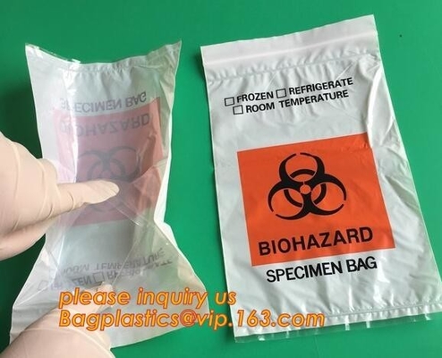 Aangepaste Medische Zip lockkk-zak/Ritssluitingszak met slot voor verpakking, de Ritssluitingszak van de envelopgeneeskunde voor het Ziekenhuis verpakking