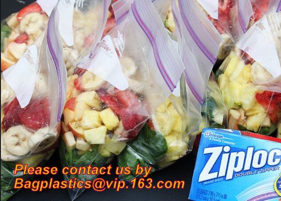 Eco Vriendschappelijke Resealable Klein aan Grote Vlakke Voedsel Verpakkings Duidelijke Transparante PE Plastic Ritssluitingszakken, Folieritssluiting Foo
