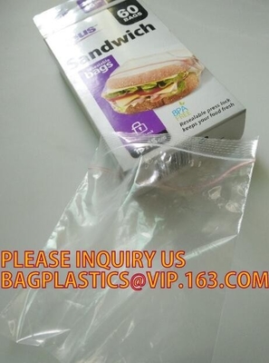 Pas Resealable Plastic Duidelijke Polyzak van de de douaneritssluiting van Zip lockkk Baggies, LDPE HDPE CPE PPE Plastic de Schuifritssluiting van pvc aan