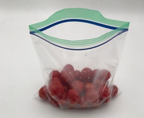 De dubbele verpakkende zak van de pitverbinding, Dubbele verzegelde gedrukte plastic de ritssluitingszak van de voedselopslag douane, Vochtbestendig plastiek gaat
