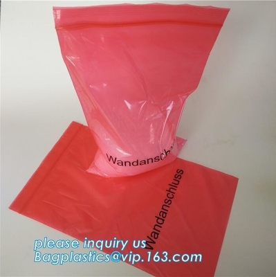 Feestelijke van de de Persverbinding van de Partijgreep Zelf de Ritssluitings Duidelijke Plastic Zak, LDPE polybags, polybags van de de greepverbinding van de voedselverpakking duidelijke plas