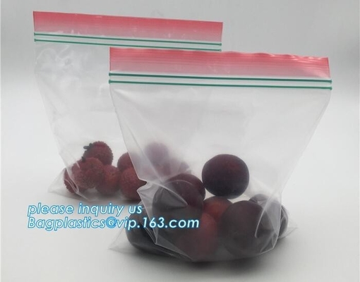 Ldpe Zip lockkk van de voedselrang de zakken van de de grootteopslag van de diepvriezerkwart gallon, Zip lockkk-opslagzakken, opslagzakken Zip lockkk gusseted vlakke voedselzakken