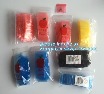 1515 minizakken van appelZip lockkk, appel baggies drukten miniZip lockkk-zak met verschillende grootte van de leverancier van China, minigrip