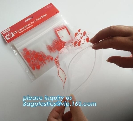 zak met de website van Zip lockkk China Geen druk Transparante Tribune op ritssluiting de zak voor voedsel verpakking, gift Zip lockkk, pac in zakken doet