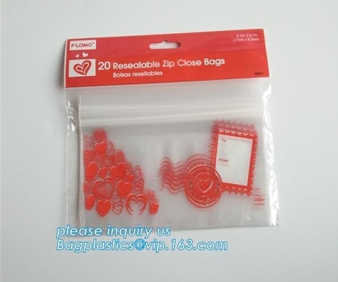 zak met de website van Zip lockkk China Geen druk Transparante Tribune op ritssluiting de zak voor voedsel verpakking, gift Zip lockkk, pac in zakken doet