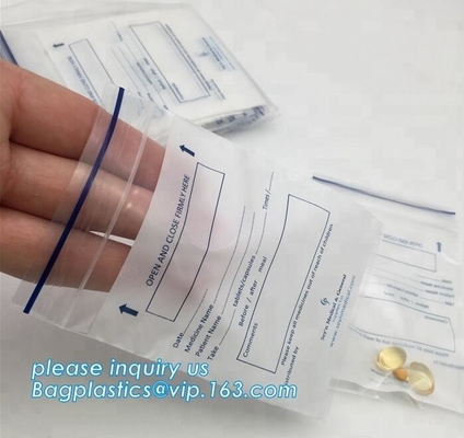 De medische zakken van de het bewijsritssluiting van het poeder plastic kind/de sachet kruidenpillen pakken de zak van de aluminiumfolie, de medische zakken van de greepverbinding in