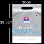 De DOEKzakken, swimwear verpakkende zak/zwempak verpakking kleedt plastic zak met de druk van luchthole&amp;logo, berijpt pvc-zakpit
