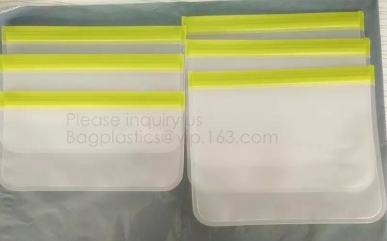 Opnieuw te gebruiken de snackzak van de voedselopslag PEVA voor douane, Duidelijke PEVA Toy Organization Storage Bag voor bagplastic Kerstmisbagease