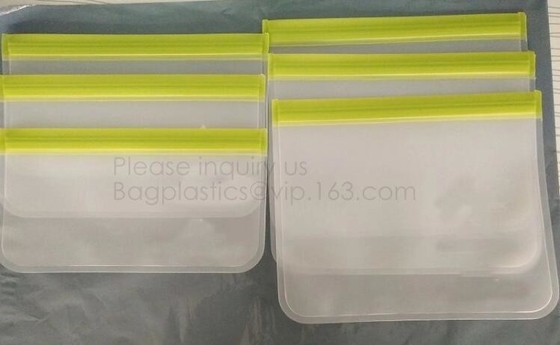 Opnieuw te gebruiken de snackzak van de voedselopslag PEVA voor douane, Duidelijke PEVA Toy Organization Storage Bag voor bagplastic Kerstmisbagease