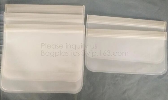Opnieuw te gebruiken de snackzak van de voedselopslag PEVA voor douane, Duidelijke PEVA Toy Organization Storage Bag voor bagplastic Kerstmisbagease