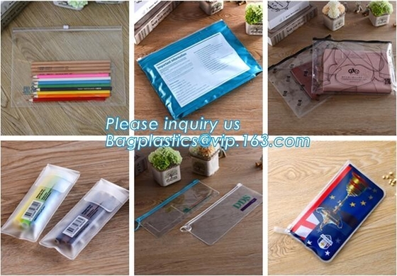 zakken de met fouten van pvc van de bureaukantoorbehoeften, A5-van de zakpvc van het douane de plastic document zak van het het documentdossier, Promotiehoogte - kwaliteitsdouane lo