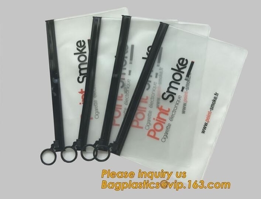 de zak van het het documentdossier van pvc Zip lockkk, de Driedimensionele pvc-Zak van de het Dossierritssluiting van de Documentzak met Front Label Pocket-bagplastics pac