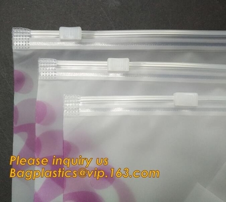 De douane drukte Dikke Plastic Poly de Zakken Dikke Plastic Polyzakken van de Ritssluitings Waterdichte Schuif voor bagplastic swimwear/bikini,